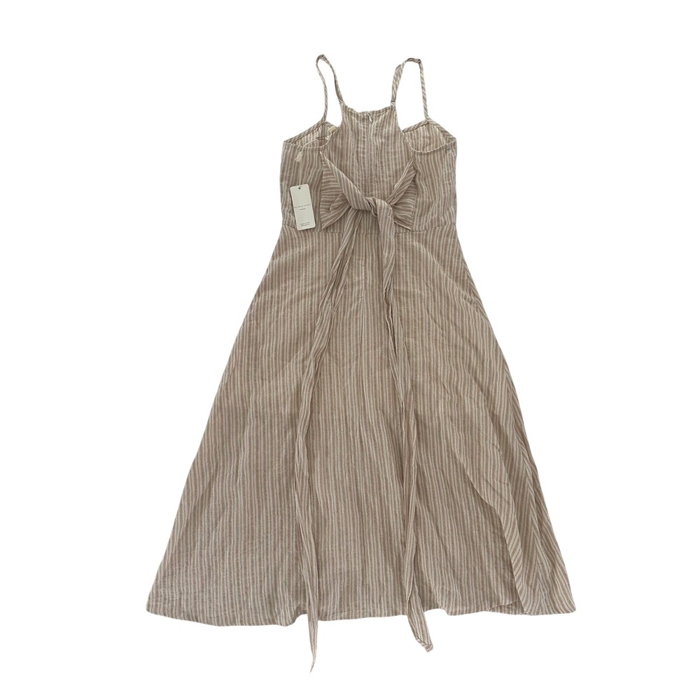 Grade & Gather Thick Stripe Midi Dress – Size Small – NWT – Neutral Striped Midi - Picture 2 of 3